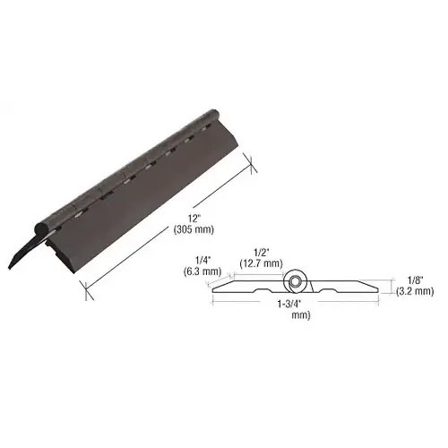 Black Acrylic Continuous Hinge