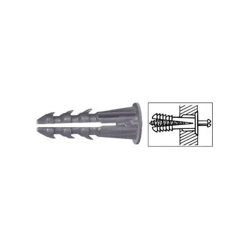 1/4" Plastic Screw Anchor with Shoulder - pack of 500