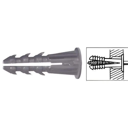 1/4" Plastic Screw Anchor with Shoulder Gray - pack of 1000 1/4" Plastic Screw Anchor with Shoulder Gray - pack of 1000