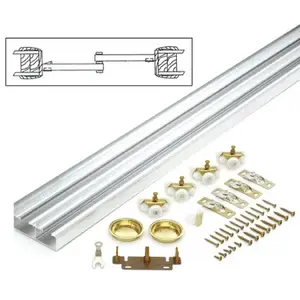 CRL 138F722D 72" Bi-Passing Hardware 2 Door Set