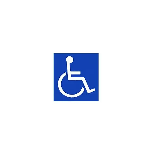 6" Handicap Access Door Decal