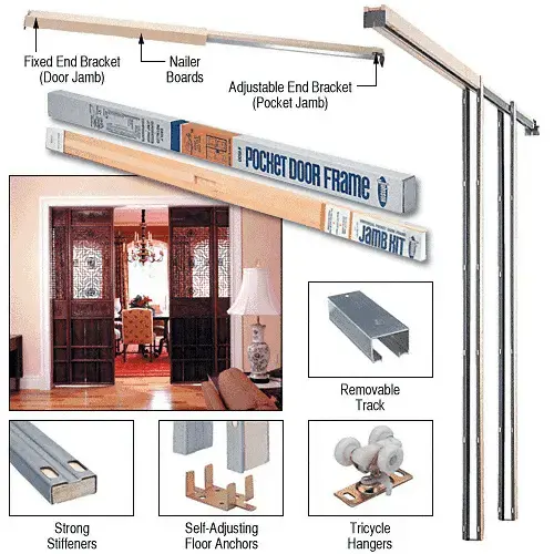Pocket Door Frame Set 4/0 x 7/0 Pocket Door Frame Set 4/0 x 7/0
