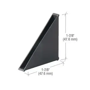 CRL 1563006 1/4" Corner Protectors - 100 Black