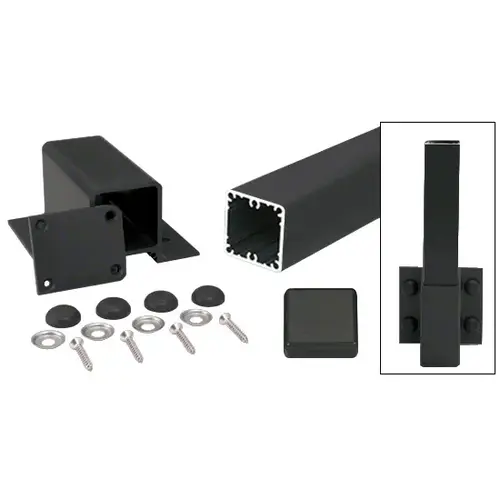 Matte Black 100 Series 48" Fascia Mount Post Kit Matte Black 100 Series 48" Fascia Mount Post Kit