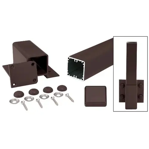 Matte Bronze 100 Series 42" Fascia Mount Post Kit Matte Bronze 100 Series 42" Fascia Mount Post Kit