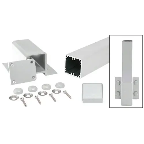 Silver Metallic 100 Series 42" Fascia Mount Post Kit Silver Metallic 100 Series 42" Fascia Mount Post Kit
