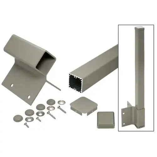 Beige Gray 48" 100 Series 90 degree Fascia Mount Post Kit Beige Gray 48" 100 Series 90 degree Fascia Mount Post Kit