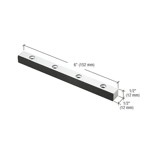 Aluminum Header Mounted Double Door Stop