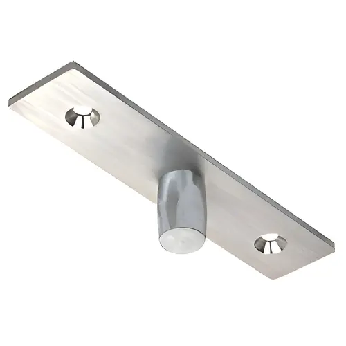 Brushed Stainless Top Center-Hung Free Swing Pivot, 19/32" Spindle Size, 4-3/4" Length, Brushed Stainless Finish
