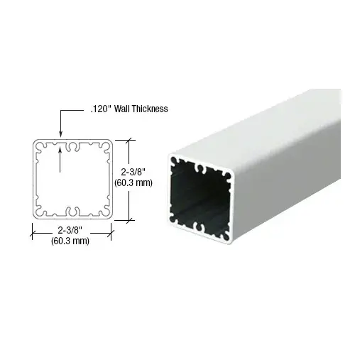 Metallic Silver 241" Post Tubing Metallic Silver 241" Post Tubing