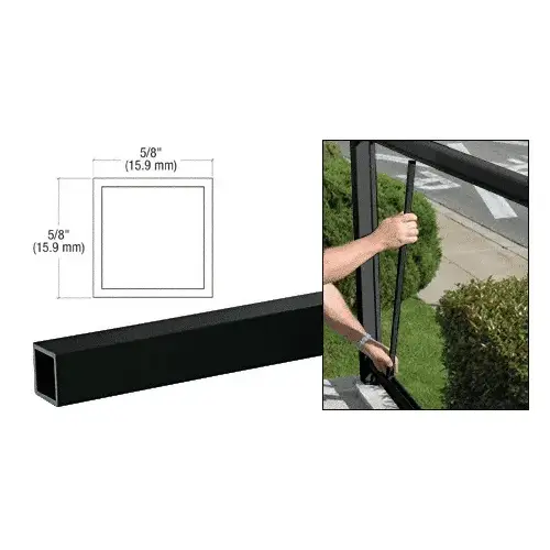 Matte Black 100 Series 241" Picket Extrusion Matte Black 100 Series 241" Picket Extrusion