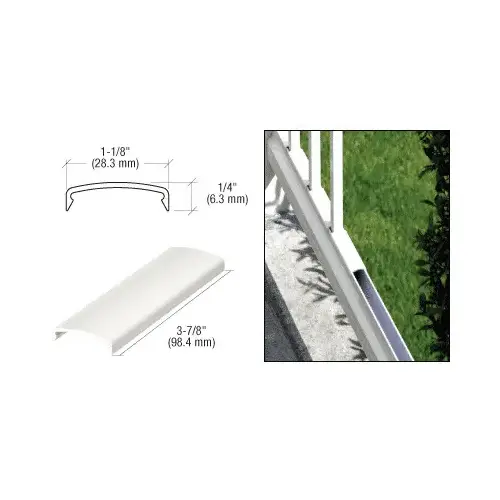 Sky White 100 Series 3-7/8" Picket Spacer Sky White 100 Series 3-7/8" Picket Spacer