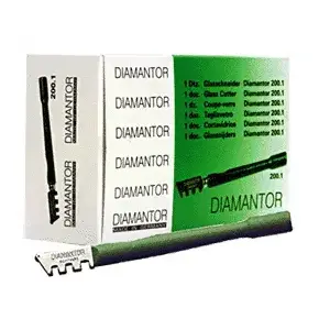 Diamantor 2001 Wood Handle Glass Cutter