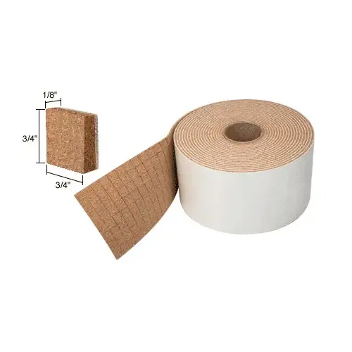 3/4" x 3/4" x 1/8" Cork Non-Adhesive Shipping Pads - Bulk