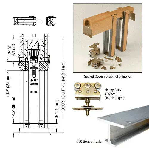 Pocket Door Frame Set 3/0 x 7/0