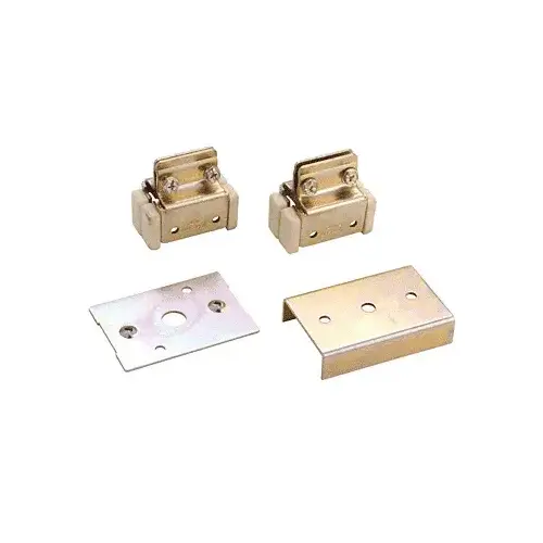 Converging Pocket Door Kit Brite Gold