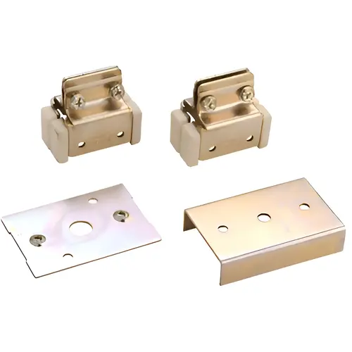 Converging Pocket Door Kit Brite Gold Converging Pocket Door Kit Brite Gold