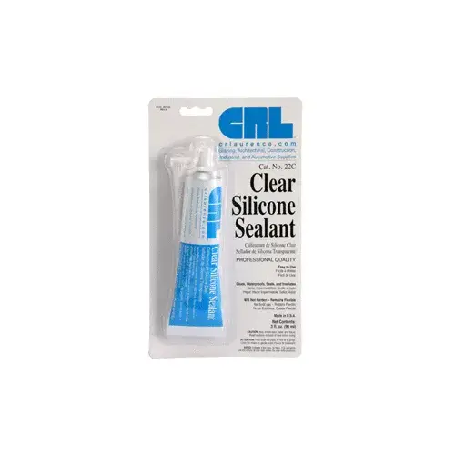 Clear Silicone Sealant 3 Fluid Ounce Squeeze Tube Clear Silicone Sealant 3 Fluid Ounce Squeeze Tube