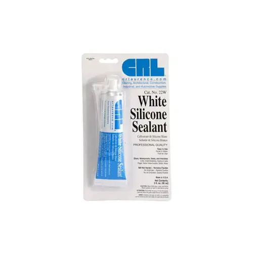 White Silicone Sealant 3 Fluid Ounce Squeeze Tube White Silicone Sealant 3 Fluid Ounce Squeeze Tube