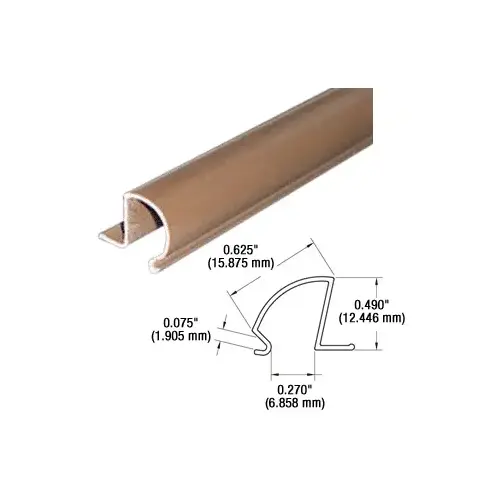 Brown Plastic Conversion Bead - 12' Stock Length Brown Plastic Conversion Bead - 12' Stock Length