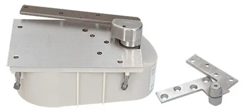 Rixson Satin Chrome 27 Series Left Hand 3/4 Offset 105 degree Selective Hold Open Floor Mounted Closer - Complete Package 27105SH0LHSC Rixson Satin Chrome 27 Series Left Hand 3/4 Offset 105 degree Selective Hold Open Floor Mounted Closer - Complete Package 27105SH0LHSC