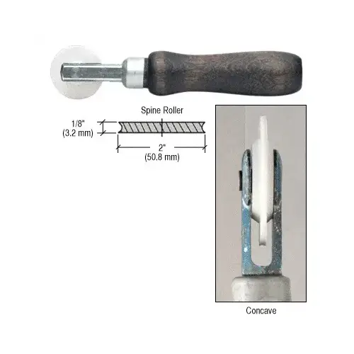 1/8" Single Concave Edge Nylon Wheel Spline Roller 1/8" Single Concave Edge Nylon Wheel Spline Roller