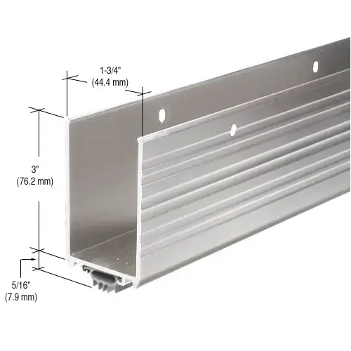 Aluminum Wrap Around Door Shoe with Vinyl Weatherseal - Custom Aluminum Wrap Around Door Shoe with Vinyl Weatherseal - Custom