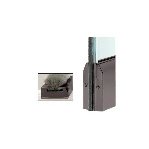 Dark Bronze Anodized Weatherstrip Kit with Clear Polycarbonate Channel for 4" Tapered Rail Dark Bronze Anodized Weatherstrip Kit with Clear Polycarbonate Channel for 4" Tapered Rail