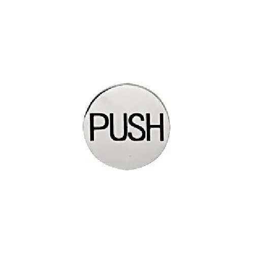 Polished Stainless 2" Round Push Indicator Polished Stainless 2" Round Push Indicator
