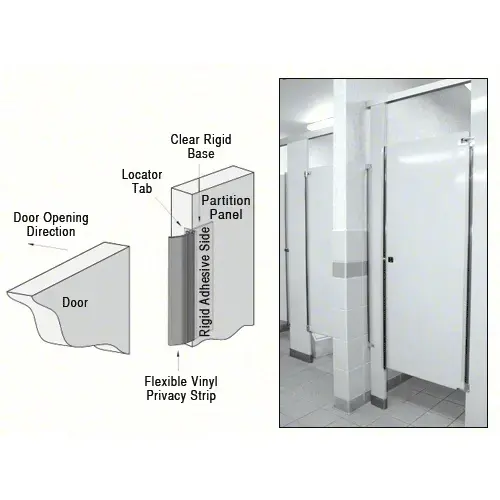 Restroom Privacy Covers Smoke - pack of 2 ea - 1 pair