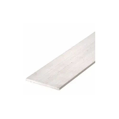 96" Aluminum Astragal 2" x 1/8" Flat Bar Mill 96" Aluminum Astragal 2" x 1/8" Flat Bar Mill