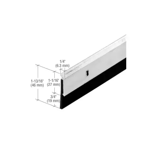 36" Door Bottom with Neoprene Sweep Mill 36" Door Bottom with Neoprene Sweep Mill