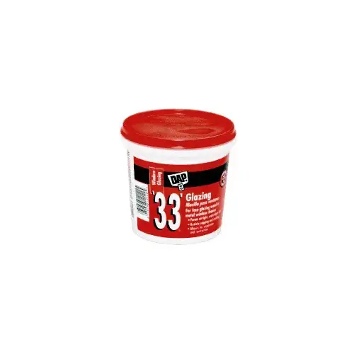 White '33 ft  Glazing Compound - Quart