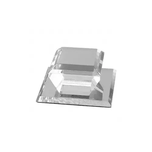 Acrylic Hand Cut Square Stick-On Mirror Pull Clear Acrylic Hand Cut Square Stick-On Mirror Pull Clear