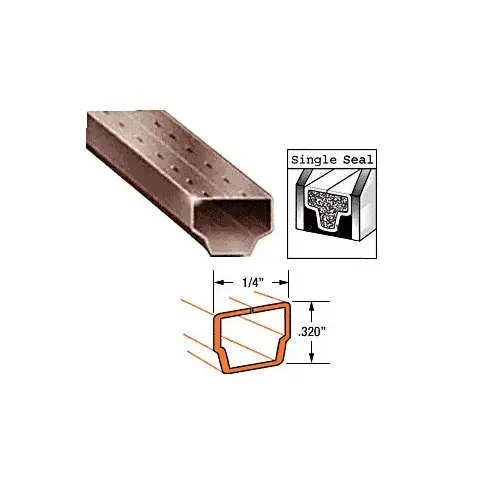 1/4" Dark Bronze Standard Laser - Welded Spacer 152" Stock Length 1/4" Dark Bronze Standard Laser - Welded Spacer 152" Stock Length