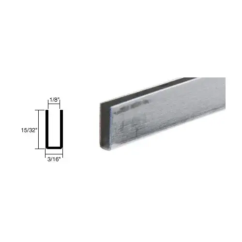Mill Adhesive Bond Storm Window Edge Wrap Frame for Double Strength Glass 150" Stock Length Mill Adhesive Bond Storm Window Edge Wrap Frame for Double Strength Glass 150" Stock Length