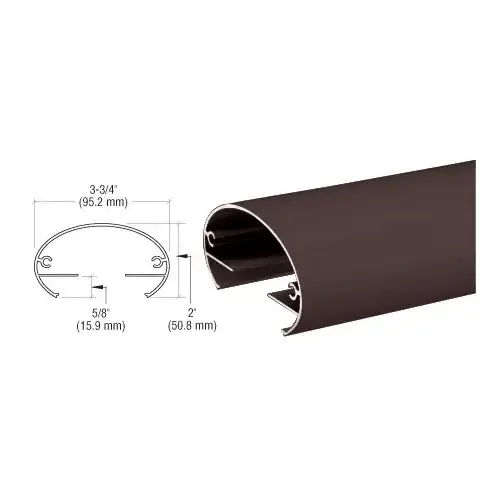 Matte Bronze 350 Series 241" Top Rail Matte Bronze 350 Series 241" Top Rail