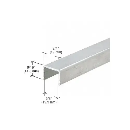 Satin Anodized Series 3601 Side Jamb Channel - 144" Satin Anodized Series 3601 Side Jamb Channel - 144"