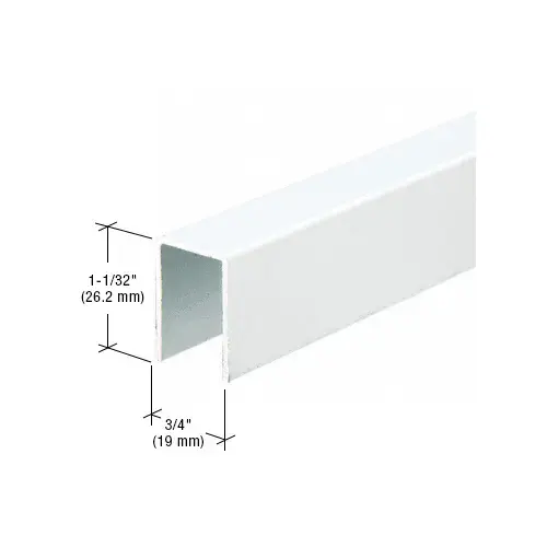 White Series 3602 Upper Jamb Channel - 72" Stock Length - pack of 2 White Series 3602 Upper Jamb Channel - 72" Stock Length - pack of 2