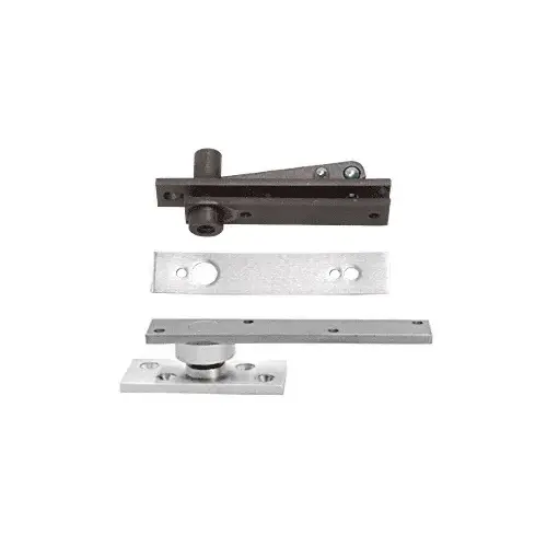 Satin Chrome Center-Hung Pivot Set