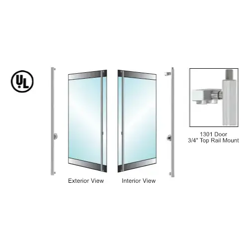 Brushed Stainless Left Hand Reverse 1301 Door 3/4" Top Rail Mount Keyed Cylinder/Thumbturn 'F' Exterior Top Secured Deadbolt Handle for 3/4" Glass Brushed Stainless Left Hand Reverse 1301 Door 3/4" Top Rail Mount Keyed Cylinder/Thumbturn 'F' Exterior Top Secured Deadbolt Handle for 3/4" Glass