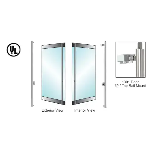 Polished Stainless Left Hand Reverse 1301 Door 3/4" Top Rail Mount Keyed Cylinder/Thumbturn 'F' Exterior Top Secured Deadbolt Handle for 3/4" Glass Polished Stainless Left Hand Reverse 1301 Door 3/4" Top Rail Mount Keyed Cylinder/Thumbturn 'F' Exterior Top Secured Deadbolt Handle for 3/4" Glass
