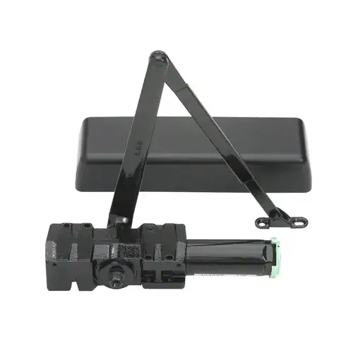 Black ANSI Grade 1 Adjustable Spring Power Multi-Size Size 1 - 6 Surface Mounted Door Closer