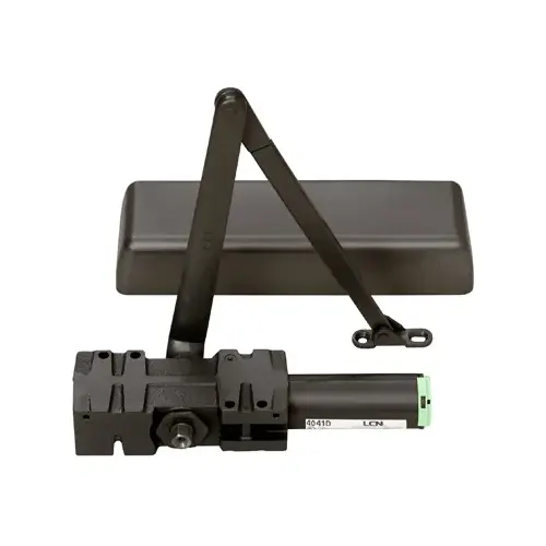 Dark Bronze ANSI Grade 1 Adjustable Spring Power Multi-Size Size 1 - 6 Surface Mounted Door Closer with Delayed Action Dark Bronze ANSI Grade 1 Adjustable Spring Power Multi-Size Size 1 - 6 Surface Mounted Door Closer with Delayed Action