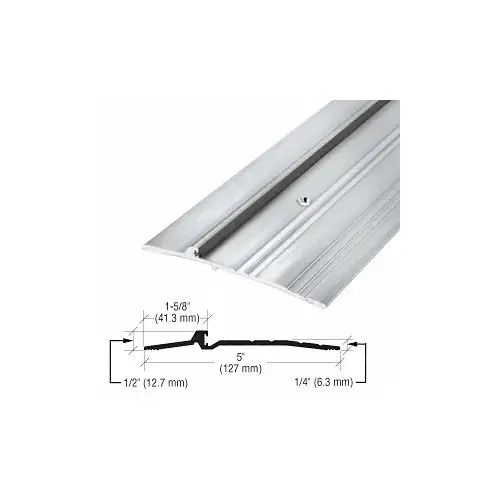 5" x 1/4" Aluminum Panic Type Threshold - 185" Length 5" x 1/4" Aluminum Panic Type Threshold - 185" Length