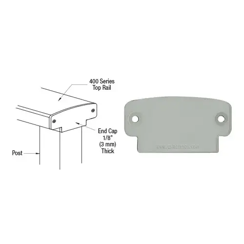 Agate Gray 400 Series Decorative End Cap Agate Gray 400 Series Decorative End Cap