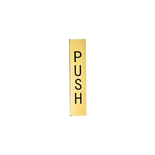 Polished Brass 4-1/2" Push Indicator Polished Brass 4-1/2" Push Indicator