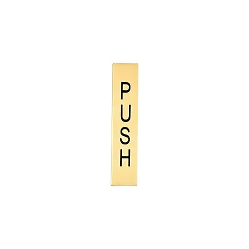 Satin Brass 4-1/2" Push Indicator Satin Brass 4-1/2" Push Indicator
