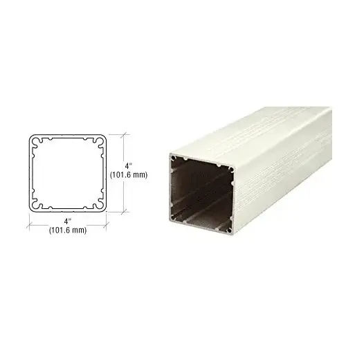 Oyster White Standard 4" X 4" Square 241" Long Post Oyster White Standard 4" X 4" Square 241" Long Post