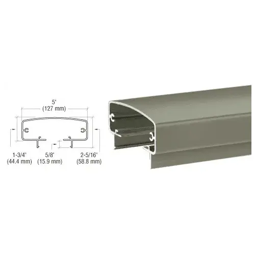 Beige Gray 400 Series 241" Top Rail Beige Gray 400 Series 241" Top Rail